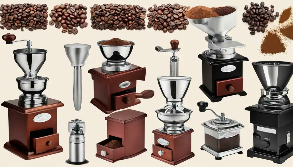 types of coffee grinder