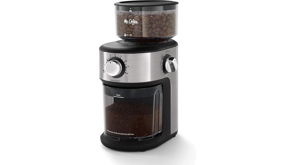 burr coffee grinder details