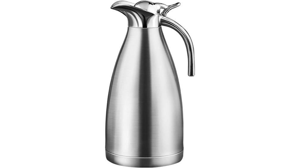 stainless steel coffee carafe