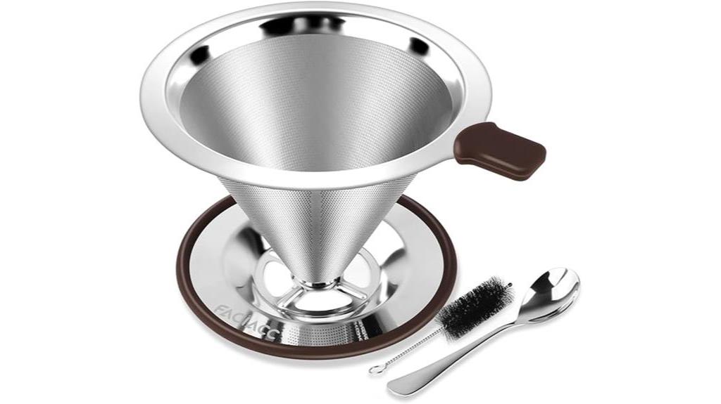 stainless steel coffee dripper