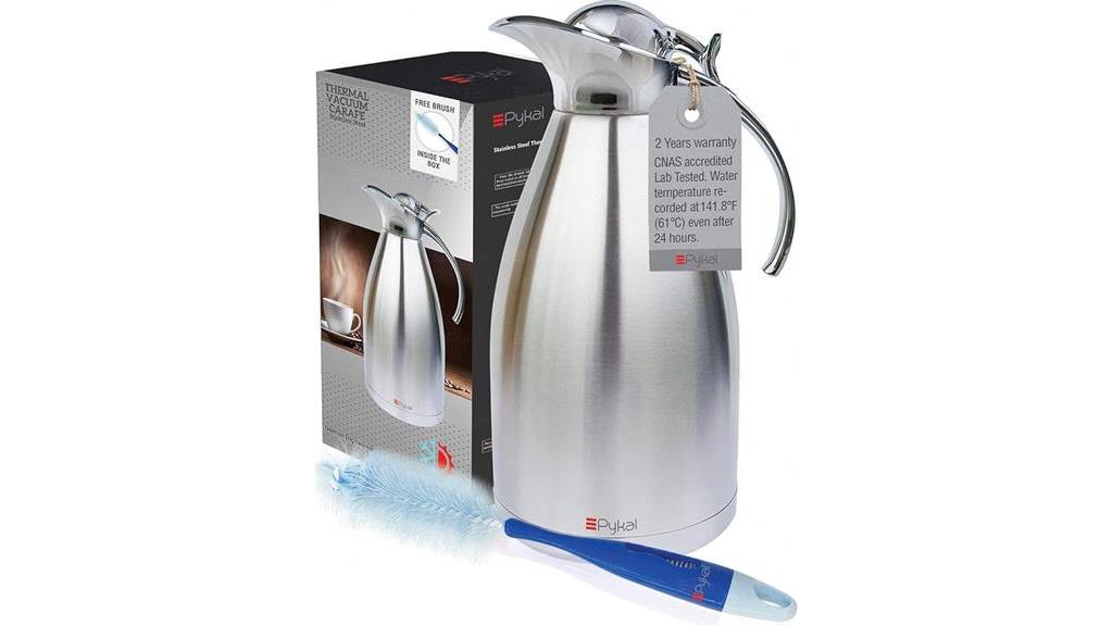 stainless steel insulated carafe