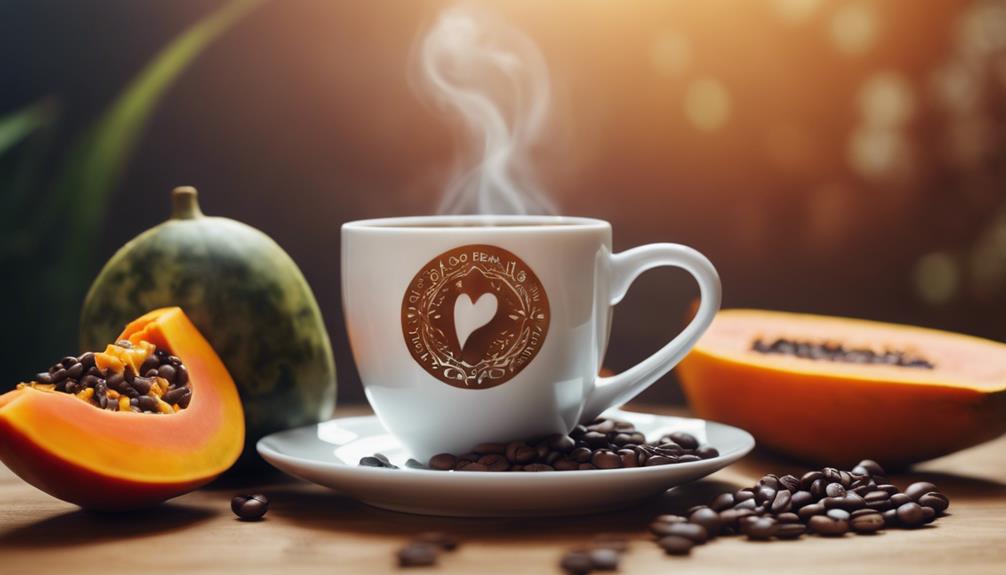 papaya coffee promotes health