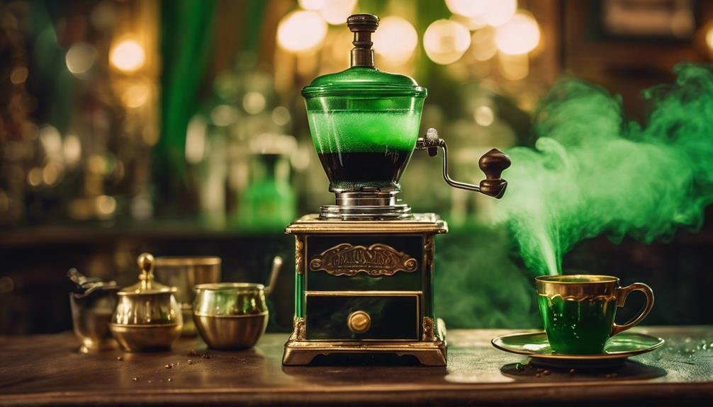 absinthe coffee with flair