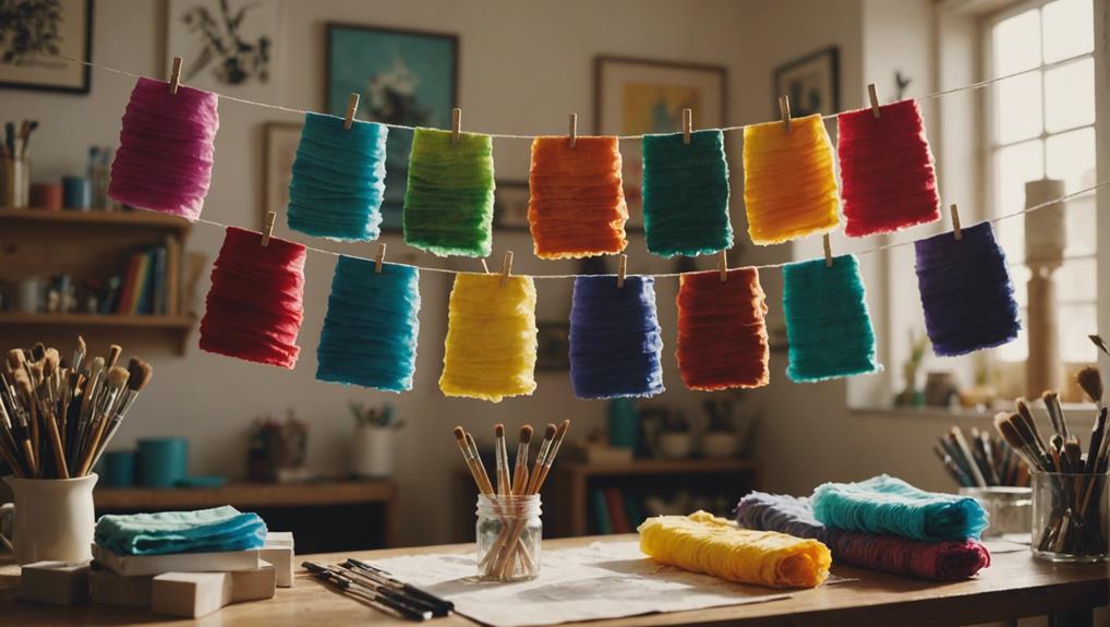 dyeing coffee filters creatively
