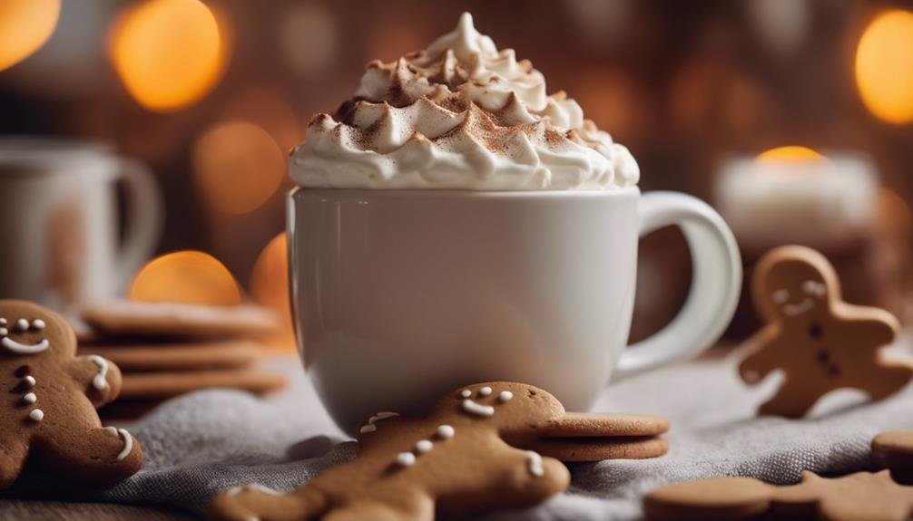 holiday inspired gingerbread latte