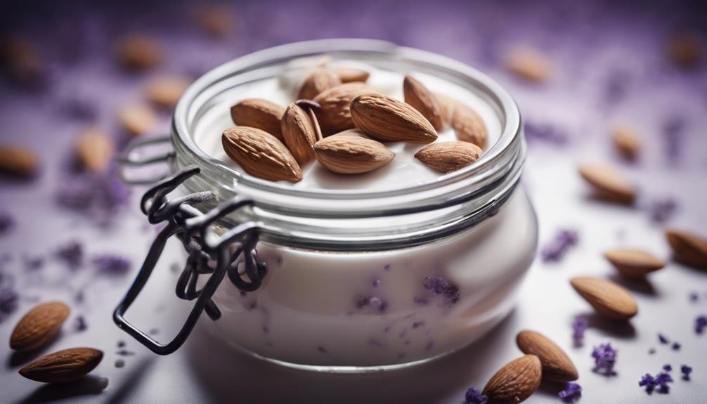 perfecting frothy almond milk