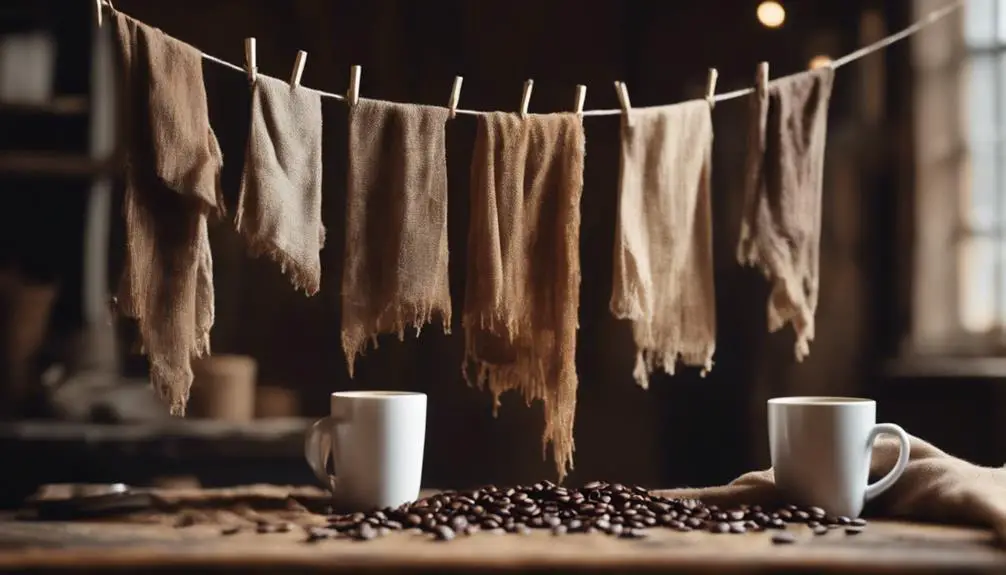 revive fabrics with coffee