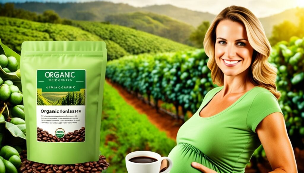 Organic coffee beans for pregnant women