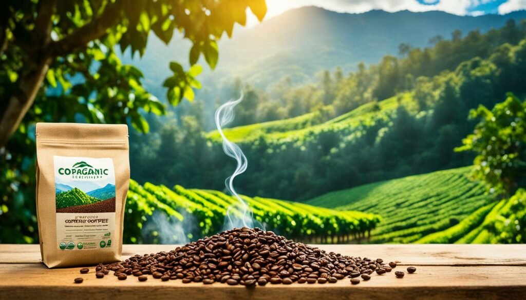 Organic coffee natural energy boost