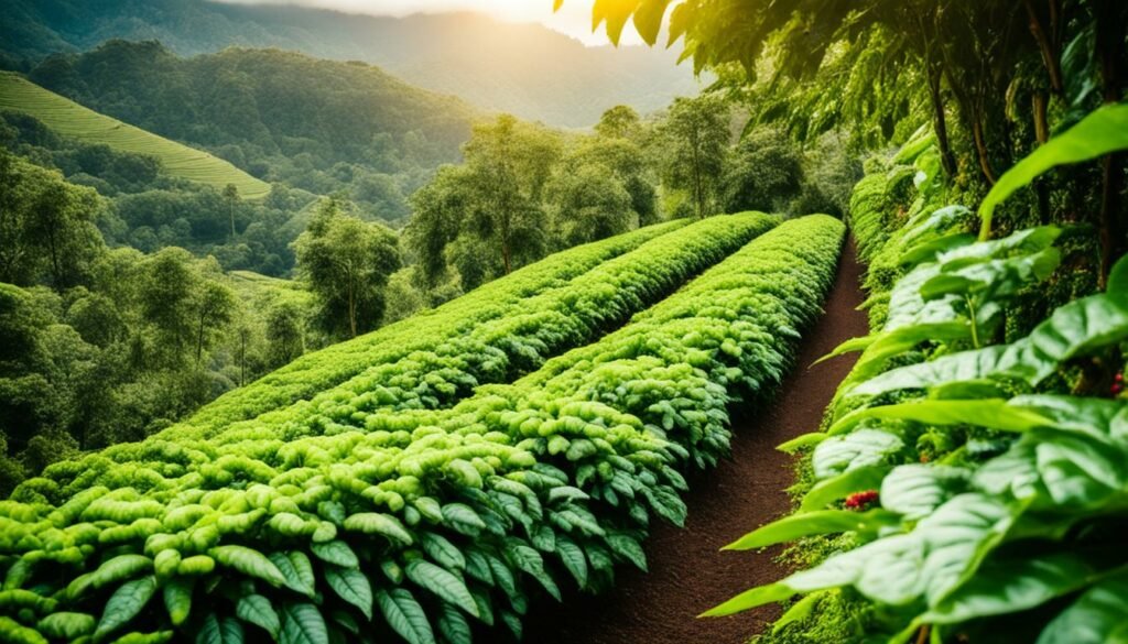 Sustainable organic coffee farming practices