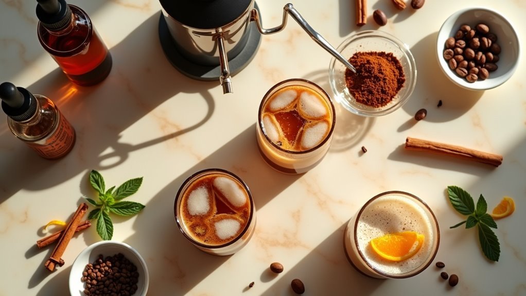 customize your iced coffee